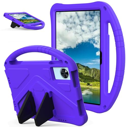 YKWXSC Funda Niños para DOOGEE U11/U11 Pro Tablet 11 Pulgada, Ligera Prueba Golpes y Correa Asa Soporte Carcasa para DOOGEE U11/U11 Pro Tablet 11 Pulgada, Morado