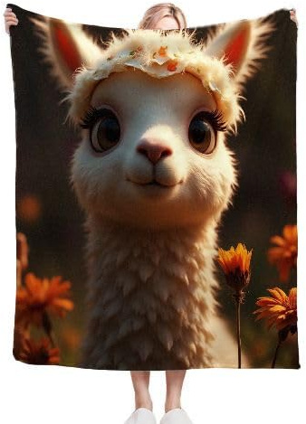 Dozrmey Mantas para Sofa Grandes 150x200 Camello Blanco, Mantas Cómoda y Transpirable Pelo para Cama 90, Manta Polar de Microfibra y Franela para Oficina Niños Adultos