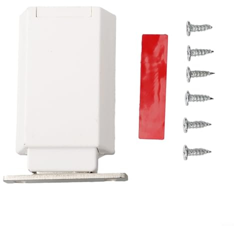 Sistema di blocco magnetico per porta con funzione push to open che assicura la chiusura controllata delle porte interne (plastica bianca)