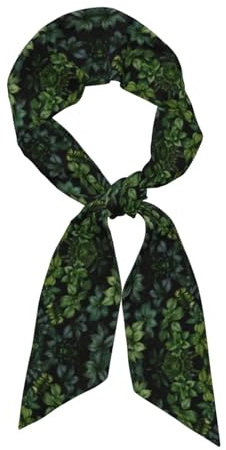 WZYCWB Foglie verdi e vegetazione lussureggiante Foulard da donna stampato, cravatta adatta al lavoro, può essere utilizzato come sciarpa, cintura o accessorio per borsa