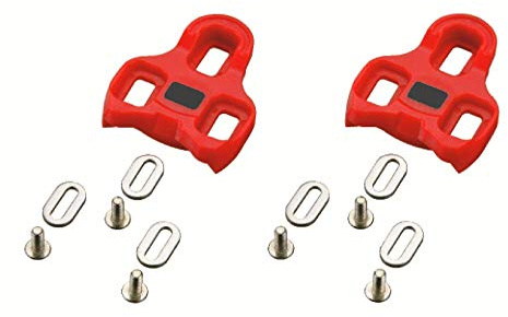 Fpd AXCT0030 - Kit de placas rojas 9° compatibles Look KEO pedales de bicicleta de carreras