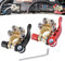 2 Pcs Battery Terminal Connectors Leisure Car Battery Terminals 12V 24V Car Battery Connectors Pure Brass 4 Way Quick Release Positive and Negative for Cars, Trucks, Ships, Mobile Homes Buses Caravan