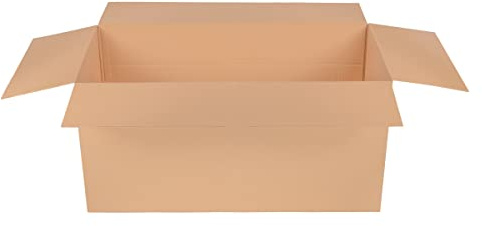förpackning 2 hopfällbara kartonger 1200 x 600 x 600 mm C-våg, variabel höjd vid 200 och 400 mm, brun DHL-kartong, maximal paketstorlek från DHL