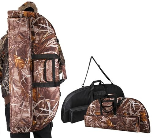 Yuehuamech Mochila de Arco Compuesto Con Múltiples Bolsillos - Bolsa de Transporte Portátil, Gran Capacidad, Duradera - Estuche para Caza al Aire Libre