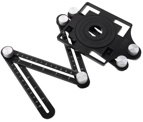 SEWOART Präzisionslineal Für Ingenieure Klapplineal Aus Aluminiumlegierung Abs Zum Schneiden Und Verlegen Von Fliesen