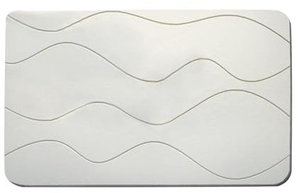 Alfombra de Baño de Piedra de Diatomita | Alfombra de Piedra de Secado Rápido - Antideslizante Absorción Rápida Diseño Geométrico para Piscina Bañera SPA Hotel Aseo