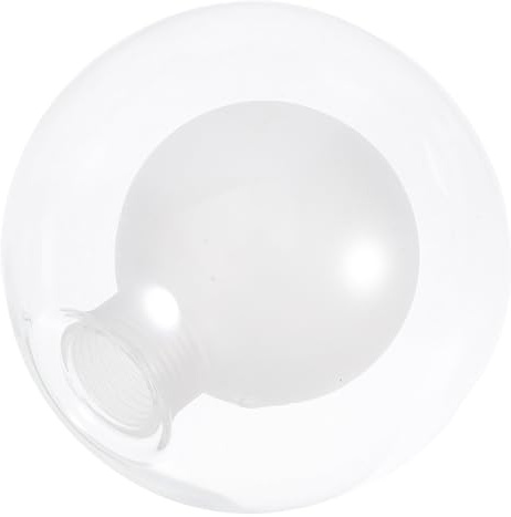 MALUGOGO Paralume in vetro bianco latte, diametro 10 cm, base G9, ricambio per plafoniera da soffitto per interni e paralumi decorativi