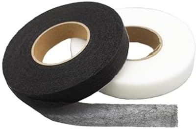 HolooVeranillo 2Pcs Iron-On Hemming Tape, 50m Hem Tape for Trousers | 2pcs 50m iron-on hemming tape for trousers, curtains, clothes, fabric splicing and quick no-sew DIY repairs.