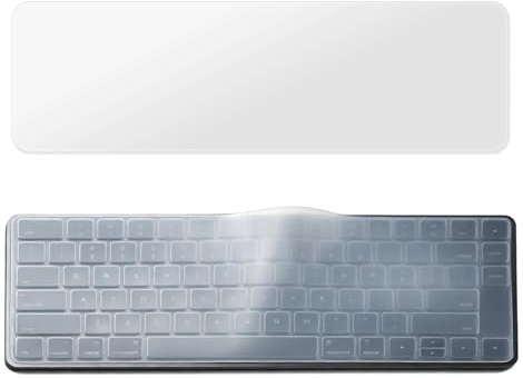 Housse de Protection Universelle en Silicone pour Clavier d’Ordinateur de Bureau, Film Protecteur Transparent Ultra-Mince, Anti-Poussière et Résistant aux Liquides, Lavable et Réutilisable, 1 Pièce