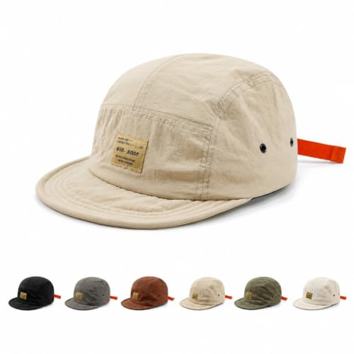 Vintage japansk streetwear baseball snapback keps andningsbar snabbtorkande polyester snapback hiphop anknäbb hatt för män tillbehör