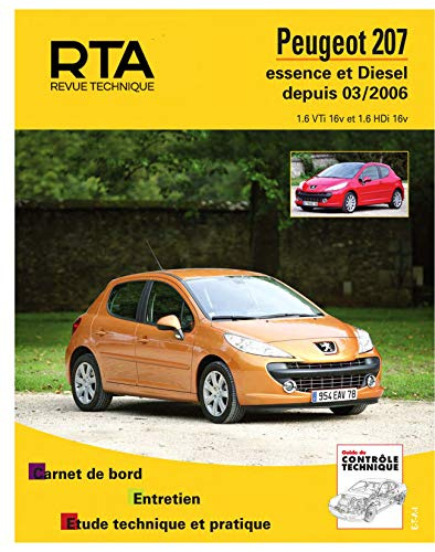 E.T.A.I - Revue Technique Automobile B711.5 - PEUGEOT 207 - 2006 à 2017 - 1.6 Vti et Hdi