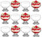 GK Global Kitchen Glass Dessert Bowls Sundae Ice Cream Set of 12 Piece Tulip Short Stemmed Prawn Cocktail Glasses Appetiser Fruit Salads Pudding Dishes Footed Dessert Sundae Cocktail Bowls