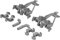 LUTH Premium Profi Parts Set für Stachelreihen Geschirrkorb unten Geschirrspüler kompatibel mit Bosch 00428344 428344