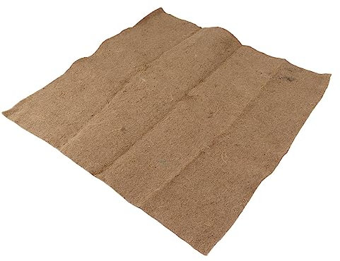 Focket Manta de lombricompostador, Estera de Fibra de Yute, Fibra de Yute Biodegradable para compostador, Granja de lombrices, lombricompostador, 60x60cm / 23.6x23.6in
