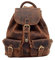Lloyd Baker Vintage Unisex Casual Leder Rucksack, Reise Outdoor Umhängetasche, Distressed Echtleder Rucksack - CAMELIA, Braun