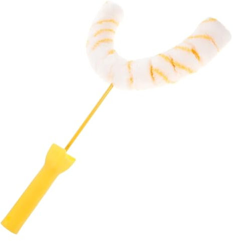 Roller Paint Brush, House Wall Paint Rollers, Pipe Paint Roller Roller with Frame 4 Wheels Pipe Painter Refill for Painting Pipes Tubepoles Steel bar and Curved Surfaces Brushes(4(12 Wheels,44X26.5X5C