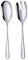 SBOMHS Lot de 2 cuillères à salade et fourchettes à salade argentées en acier inoxydable 30,5 cm de long