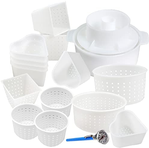 16-teiliges Käse-Set mit Thermometer, gestanzte Käseform, Presse, Sieb, Käse, Tofu, Pressform Nr. 5