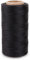 Anawakia 260 m Wachsfaden Nähgarn Allesnäher Gewachst Ledergarn Wachsband Thread Cord Ledergarn Nähen Handwerk Sattlergarn Zwirn Ø 0.8 mm (Schwarz)