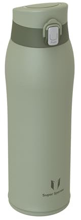 Super Sparrow Botella Agua Acero Inoxidable - Botella Termica - 750ml - Termo Sin BPA, Botellas Niños - Incluye 2 Tapas con Pajita y Tapa Deportiva