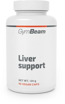 GymBeam Leber-Support - Mit Mariendistel, Traubenkern-, Löwenzahn- und Kurkuma-Extrakten, enthält die Vitamine C, B1, B6 und Zink, optimale Unterstützung für Leber, 90 caps