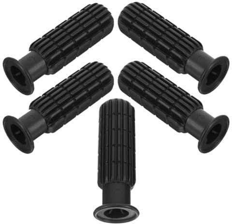 BESTonZON 5St Fußballmaschinengriff Kickertisch-Griffteil Tischkicker Ersatz Tischfußball-Kunststoffgriffe Kickergriffe Handgriff Griff für Tischfußball Kickergriffgriff PVC-Material Black