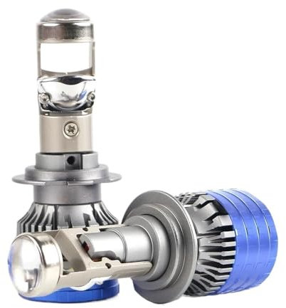 300W H7 H4 LED faro Mini proyector de lente H9 H11 9005 9006 bombilla Canbus de luz baja automática for coche/Motor 12V 24V(H4/9003/HB2 Hi/Lo)