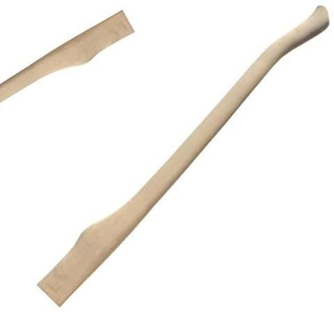OAKHIVE 36 Beech Wood Axe Handle Replacement – Heavy Duty Felling Axe Shaft with Fawn Foot Grip & Teardrop Eye | Unfinished Hardwood Handle for Forestry, Bushcraft, Logging, Camping & DIY Tools