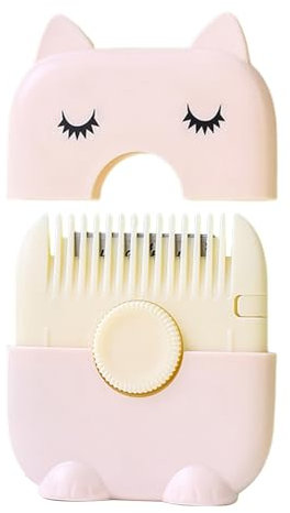 Baoqifong Pettini Rasoio Per Taglio Capelli | Rifinitore Doppie Punte - Accessorio Doppia Faccia Per Frangia Bambini Adulti Ragazze Donne Viaggio