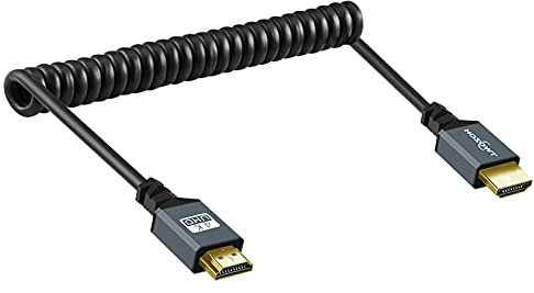 Twozoh 4K HDMI Rolled Cable, HDMI Male to Female Rolled Cable, Extension Cable Support 3D, 4K UHD, 1080p(Expander up 95MM to 1.5M)