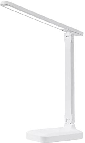 BEL AIR HOME - Lampada da Tavolo LED Touch 5W, WINN, 3 Temperature di Luce 3000K-4000K-6500K | Ideale per Scrivania Vintage o Ufficio, Ricarica Telefono, (BIANCO)