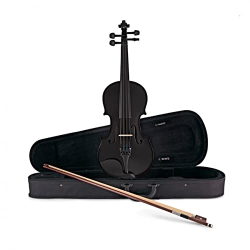 Gear4music Violine 4/4 Full Size schwarz für Anfänger ab 11 Jahren