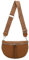 ITALYSHOP24 OBC Damen Tasche Gürteltasche Crossbody Hüfttasche Bauchtasche Umhängetasche Cross-Over Bodybag Schultertasche Handytasche Kosmetiktasche Kunst-Leder L155 Cognac