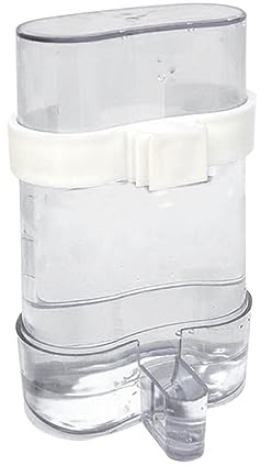 CLSSLVVBN Distributeur d'eau pour oiseaux pratique et large Application mangeoires d'eau pour oiseaux ABS automatique abreuvoir pour oiseaux mangeoire pour oiseaux, transparent