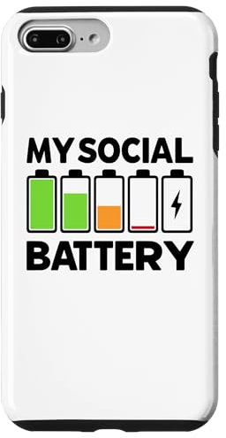 iPhone 7 Plus/8 Plus Battery Low Energy Anti Social for Introverts Case