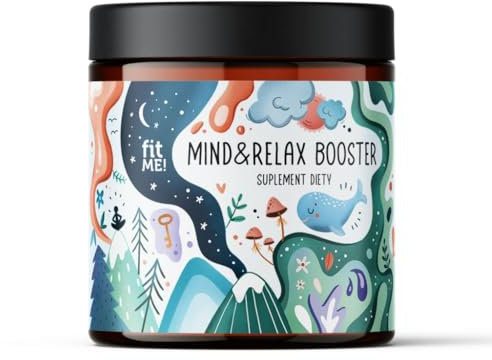 FIT ME Mind und Relax Booster Pulver 75 g - Brainbooster für Konzentration, Besserer Schlaf und Stressreduktion - Magnesium, Grüner Tee-Extrakt und Ashwagandha