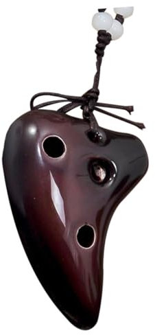 VICASKY Okarina-instrument Aus Keramik Kleines Porzellan-instrument Halsketteninstrument Für Anfänger Kindertrompete Einfach Zu Spielen Und Tragbar
