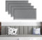 Tokenhigh Kid's Anti Collision Wall Padding, Upholstered Padded Wall Panels, 40x20cm Self Adhesive Headboard Panels, 3D Wall Cushion Protection, Shockproof Peel and Stick Wall Sticker(Light Gray)