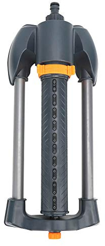 Aoaoy Aspersor de césped de 1100 pies cuadrados, aspersor oscilante de rango ajustable con control, boquillas integradas y control de llave, adecuado para césped grande, jardín, áreas recién plantadas