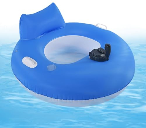 Zattera motorizzata – Zattera elettrica a batteria, materasso gonfiabile elettrico Lilo per vacanze estive piscine vacanze al mare feste in lago fluttuante relax abbronzatura