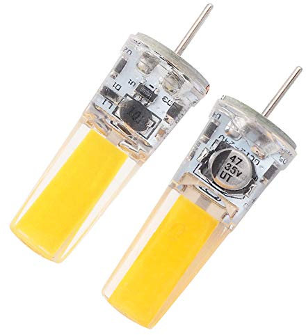 GRV G5.3 COB 2508 3 W DC12~24 V Schrank LED Silikon Licht Kristall 35 W Leuchtmittel Glühlampen Track Ersatz, warmweiß, g5.3, 3.00 watts 12.00 volts 2 Stücke