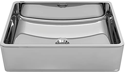 vidaXL Lavabo Lave-Mains Vasque à Poser Evier Vasque à Monter Salle de Bain Intérieur Salle d'Eau Cabine de Toilette Maison 41x30x12 cm Céramique