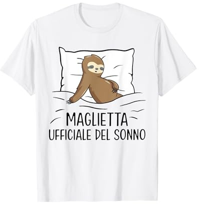 Divertente Sonno Camicia Da Notte Pigiama Bradipo Maglietta