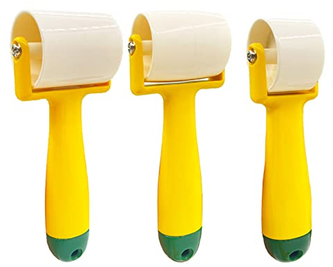 3 Piezas Rodillo Presionador, Goma Rodillo de Tinta, Rodillos, para Herramientas de Decoración de Costuras de Papel Pintado