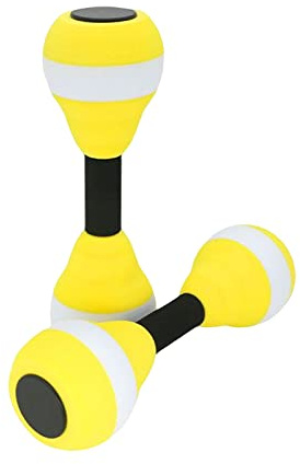 1 Set Pesi Manubri Acqua, Manubri Leggeri per Esercizi Acquatici, Manubri Piscina Manubri Morbidi per Nuoto Pesi Acqua per Esercizi in Piscina Attrezzature per Esercizi in Acqua(Giallo)