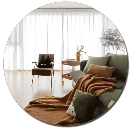 MCLEULLA Acrylic Mirror for Walls, HD Large Bathroom Mirror Stickers Wall-Mounted Unbreakable shatterproof Mirrors for Make Up Vanity Baby Room Frameless Mirror Living Room Bedroom Decor Decoration