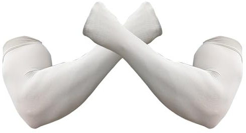 Zgehnao Manicotti di raffreddamento, maniche per braccia rinfrescanti, per donne e uomini, protezione solare, maniche per attività all'aperto, taglie forti, braccio in seta di ghiaccio, grigio chiaro,