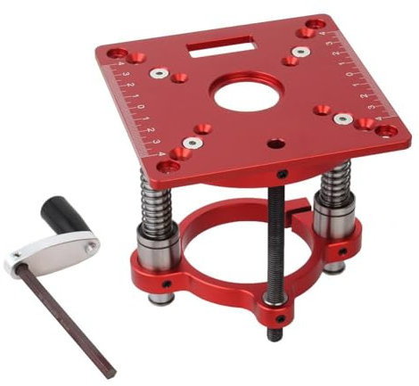 Mesa de fresadora universal y elevadora, base cuadrada de aleación de aluminio, madera para máquinas de 65 mm, recorte