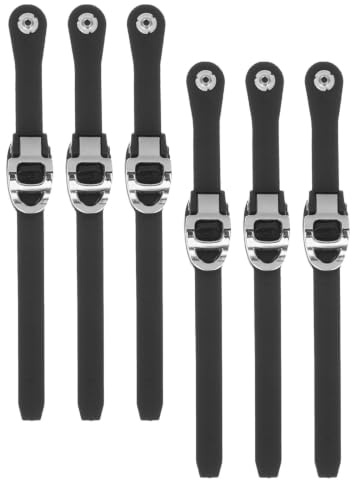 SWOOMEY Lot de 6 Sangles Réglables en PP avec Boucle pour Patins à roulettes, Fixation Robuste pour Hommes et Femmes, Accessoires Solide pour Patins de Roller Hockey