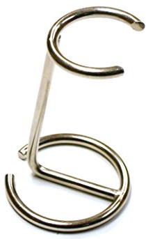 Qualité Miroir chromé rasage support à pinceaux.